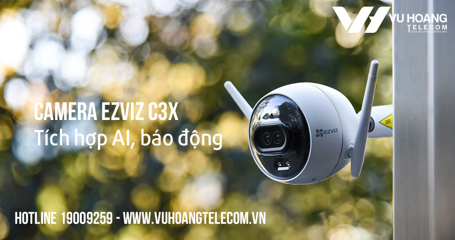 Camera IP Wifi 2MP Ezviz C3X tích hợp AI